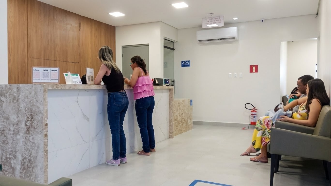 Recepção do consultório